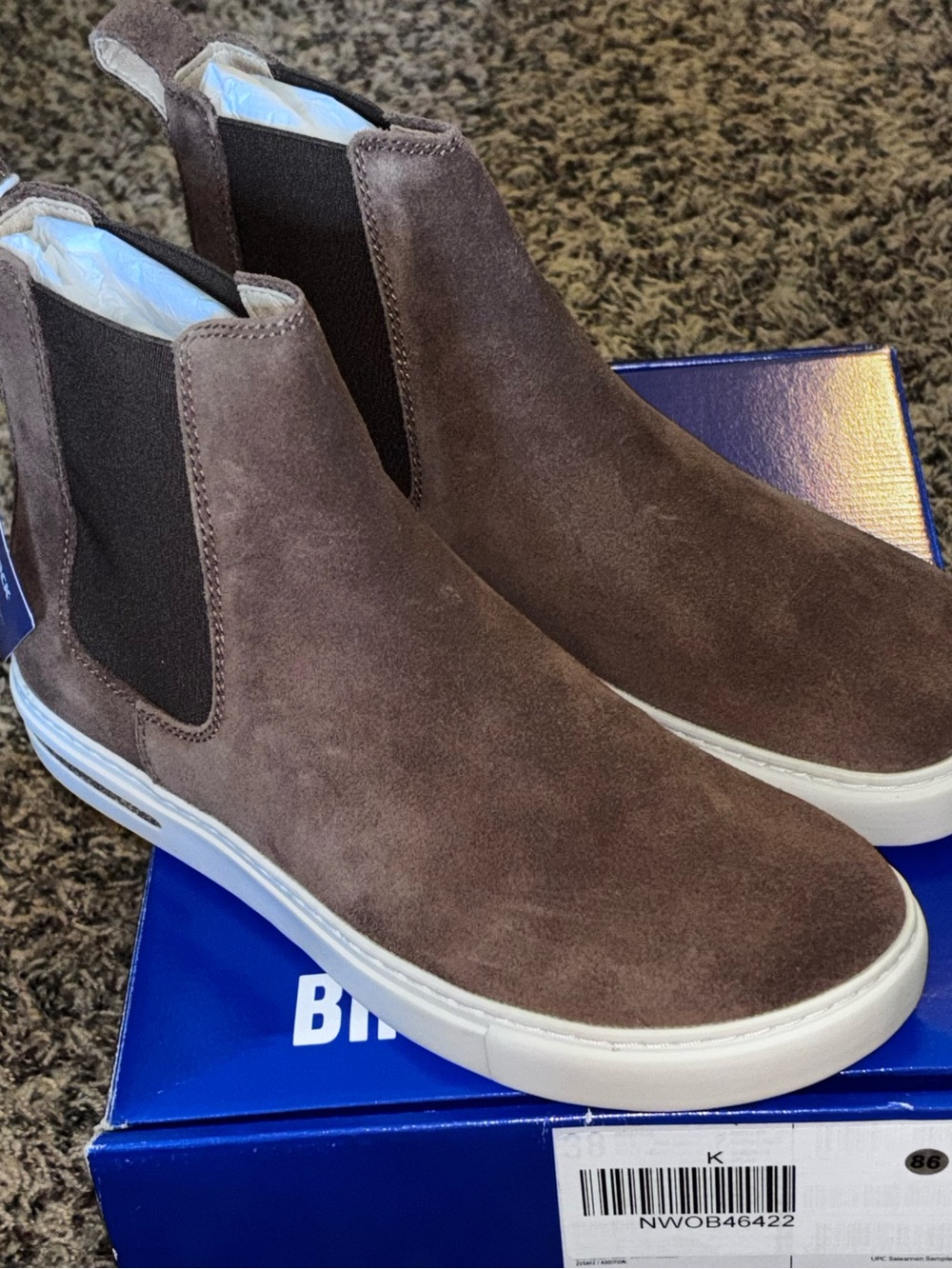 Birkenstock Bend Chelsea Women's Size 7 38 EU Dark Tea Chelsea Boots Narrow